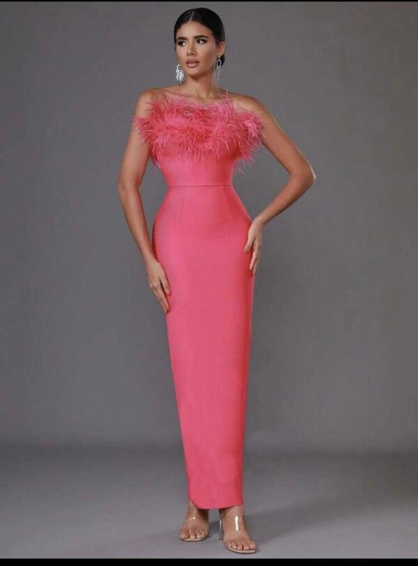 The Ruffled #LAVA piece in Fochia ,Hot pink ,Small - Image 2