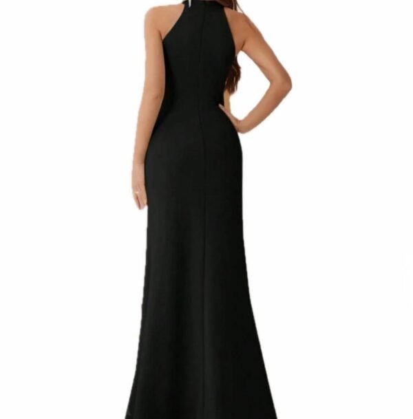 Maxy Evening Ruffle edge black dress - Image 2